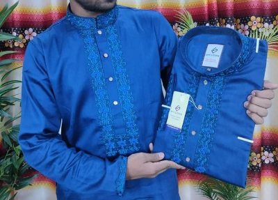 Buy  Men's Luxury Semi Long Panjabi Online at Best Price in Bangladesh