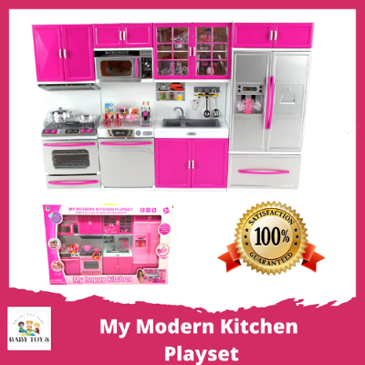 Buy Modern Kichen Playset Full Deluxe Kit With Lights and Sound 32 Pcs (Big Size) at Best Price In Bangladesh