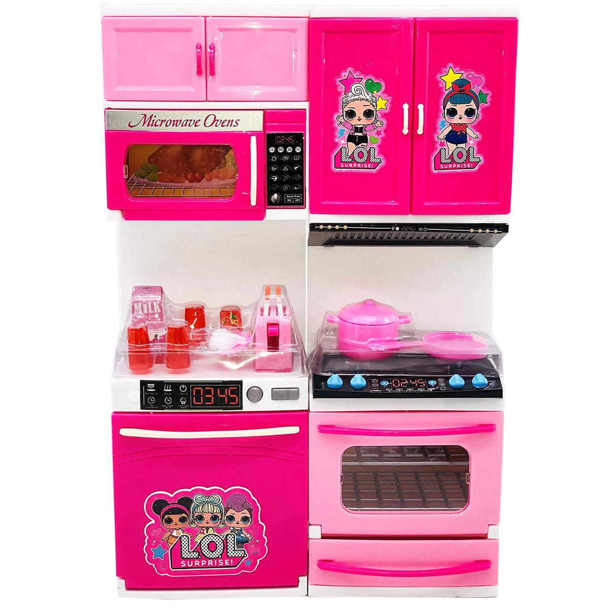 Buy Barbie Playing Kitchen Toy Set for Girls with 2 Compartment of Open-able Doors with Light and Sound Girls Toys ( Kids Gift | Barbie Kitchen Set for Girls)at Best Price In Bangladesh