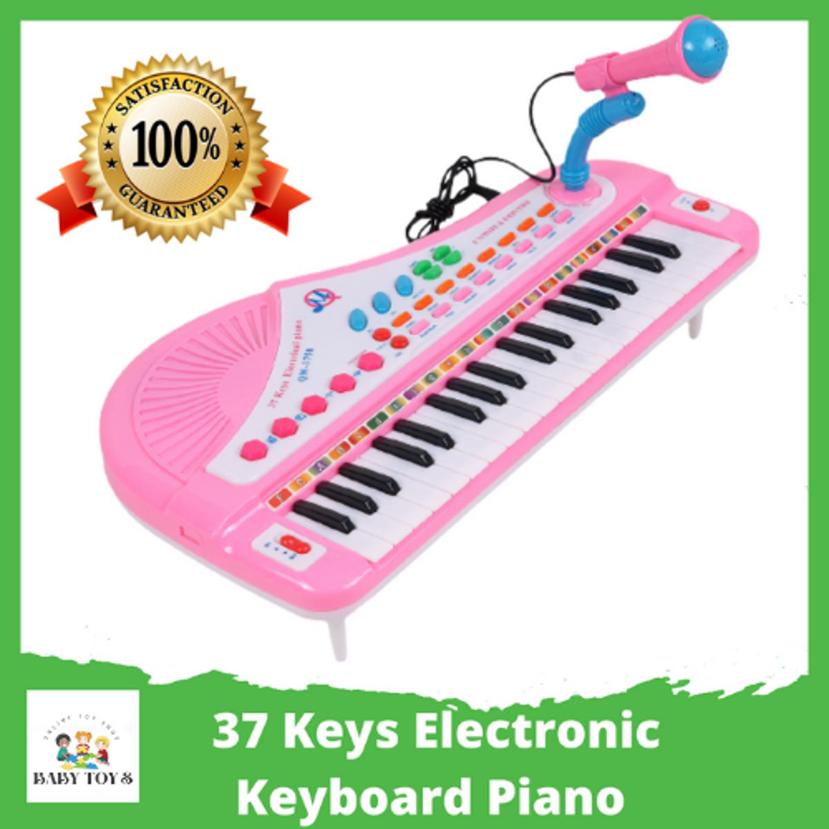 Buy 37 Keys Electronic Keyboard Piano Musical Toy with Microphone for Children at Best Price In Bangladesh
