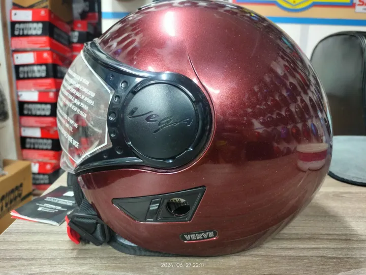 Buy Vega Verve Dull Burgundy Helmet at best price In Bangladesh