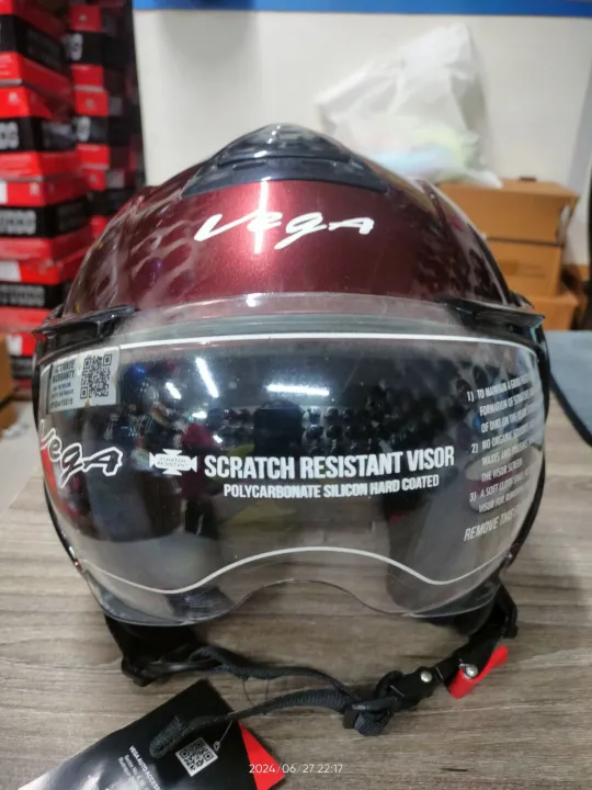 Buy Vega Verve Dull Burgundy Helmet at best price In Bangladesh