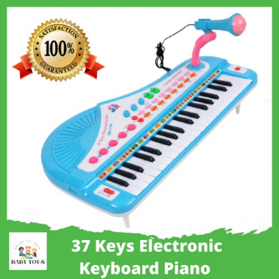 Buy 37 Keys Electronic Keyboard Piano Musical Toy with Microphone for Children at Best Price In Bangladesh