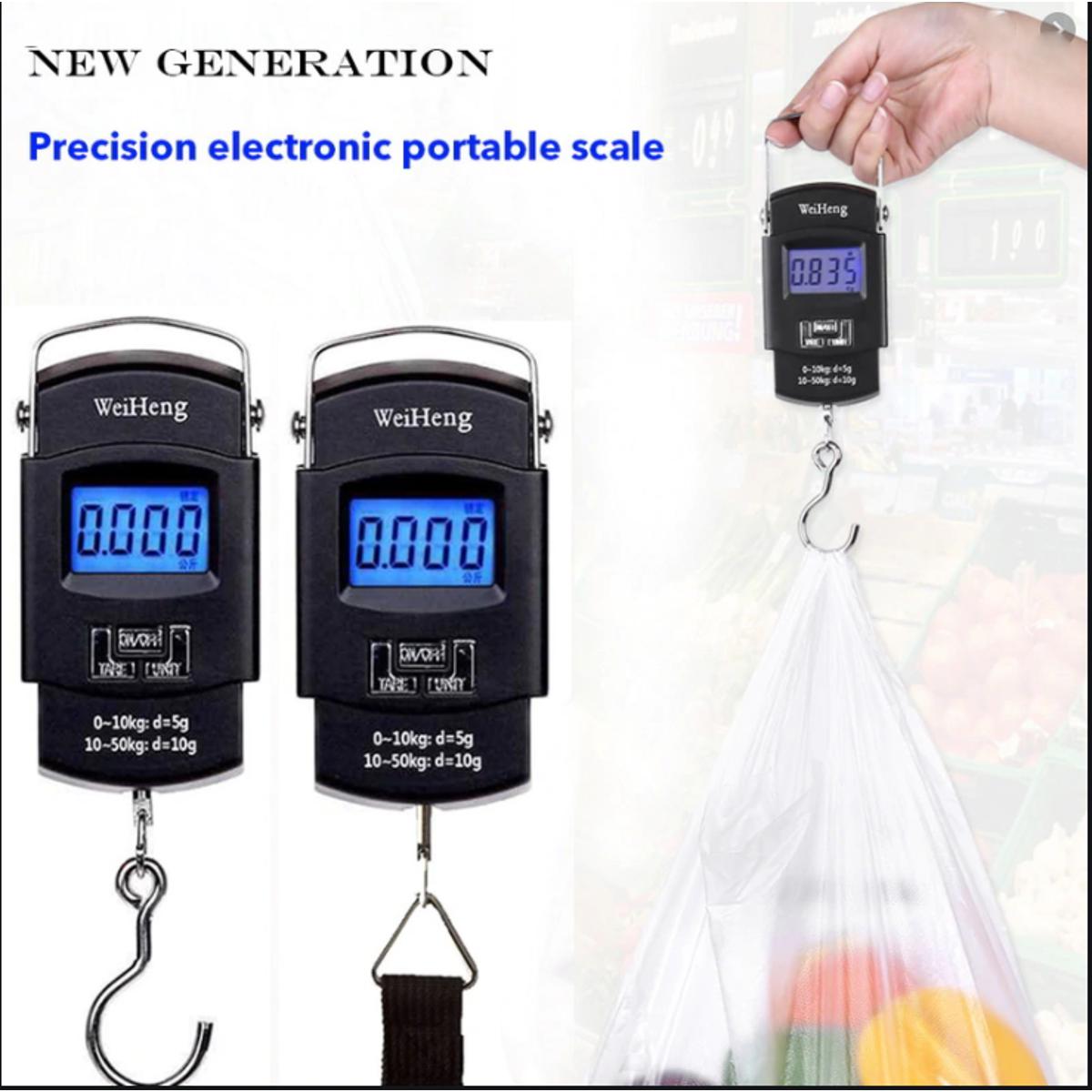 Buy Portable Electronic Scale - Digital Weight Machine 50KG (Black) at Best Price In Bangladesh