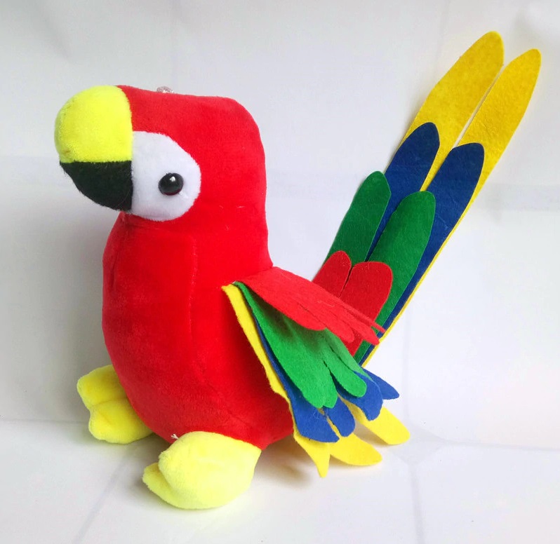 Picture of Parrot plush toy dolls - Teddy Bear - toys for girls