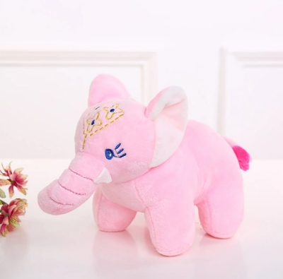 Picture of Elephant Toy Stuffed Colorful Soft Animal Elephant Doll