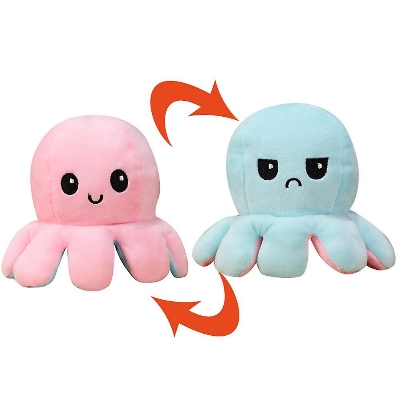Picture of Reversible Flip octopus Plush Stuffed Soft Toy for Children - Toy