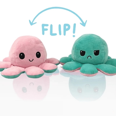 Picture of Reversible Flip Octopus Plush Stuffed Soft Toy For Children - Toy