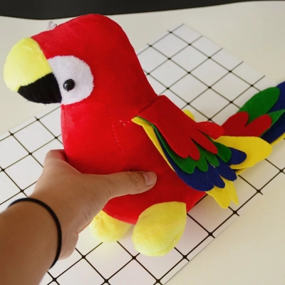 Picture of Parrot Plush Soft Toys Cartoon Animal Doll for Baby