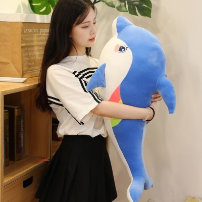 Picture of Dolphin Plush Soft Toy Pillow Baby Toys for Children Sleeping Pillow