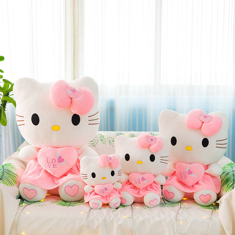 Picture of Hello Kitty Pink Doll Children's Plush Toys Baby Kids Girls Birthday Surprise Gift