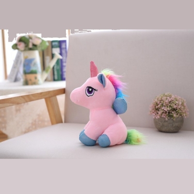 Picture of Unicorn Stuffed Plush Soft Toy Horse Doll Toy for Kids