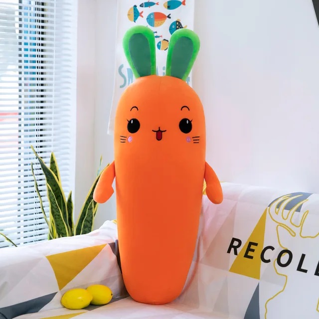 Picture of Carrot Styling Plush Toys Cute Long Side Pillow Stuffed Toy