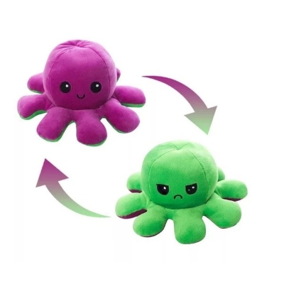 Picture of Reversible Octopus Plush, Adorable, Soft Cotton Soft, Double Sided Gift for Kids, Emotional Flap