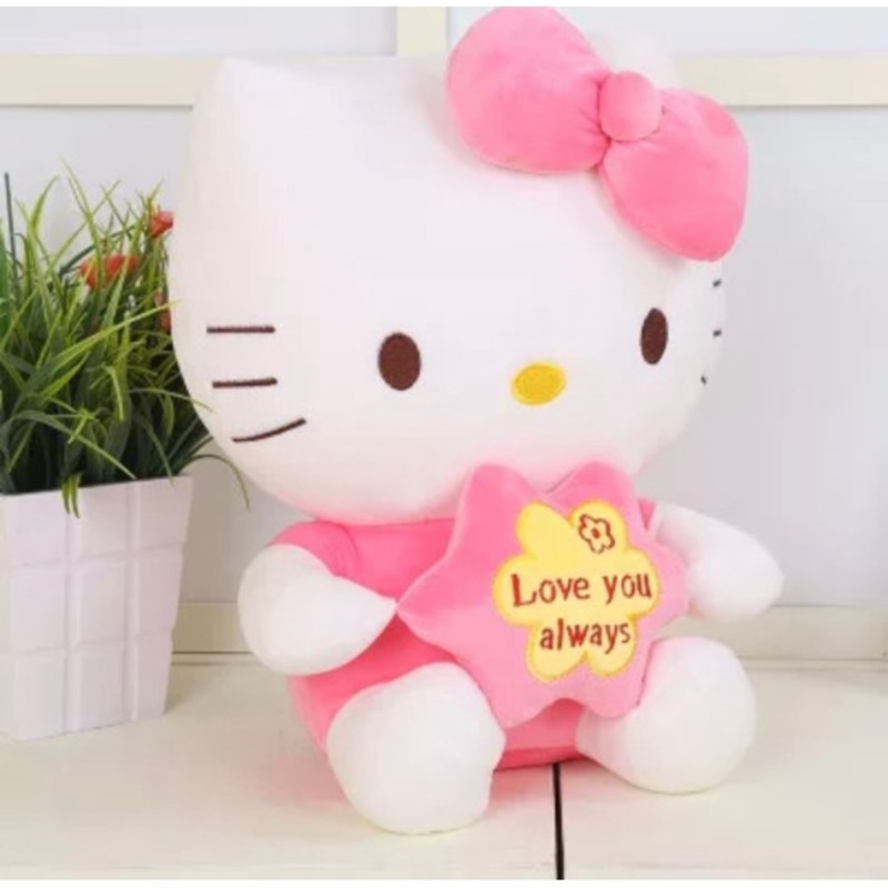 Picture of Flower Hello Kitty cat cute plush Soft toy doll 