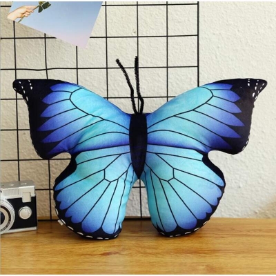 Picture of Butterfly Plush Pillow Soft Stuffed Animal Butterfly Cushion Simulation Plush Toys Creative Decoration Gifts