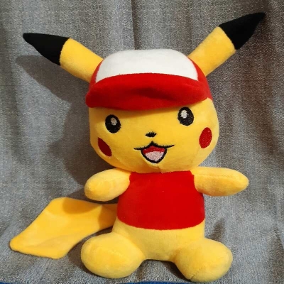 Picture of Pikachu Stuffed Toy Doll Cartoon Character Cute Toy