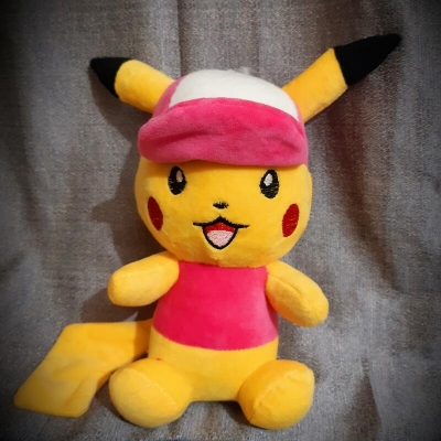 Picture of Pikachu Stuffed Toy Doll Cartoon Character Cute Toy