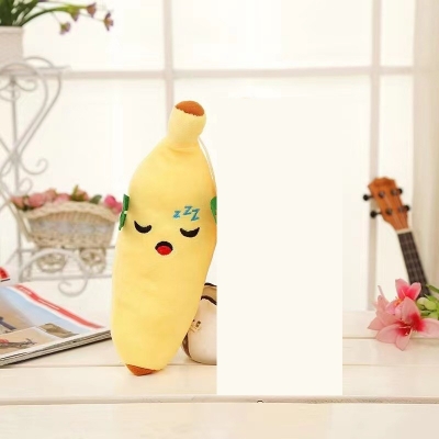 Picture of Banana Plush Toy Simulation Pillow Soft Banana Stuffed Hugging Toys Fruit Design