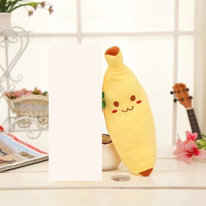 Picture of Banana Plush Toy Simulation Pillow Soft Banana Stuffed Hugging Toys Fruit Design