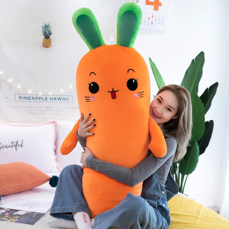 Picture of Carrot Styling Plush Toys Cute Long Side Pillow Stuffed Toy