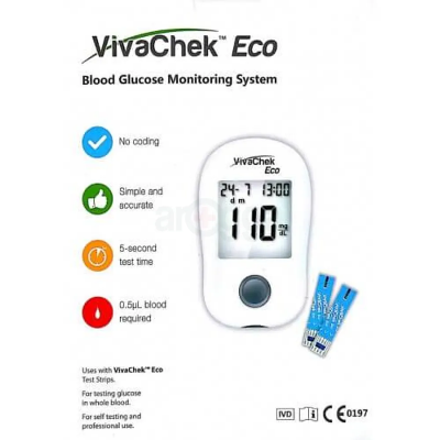 Buy VIVA CHECK ECO Blood Glucose Test Meter-Without strips  at best price In Bangladesh