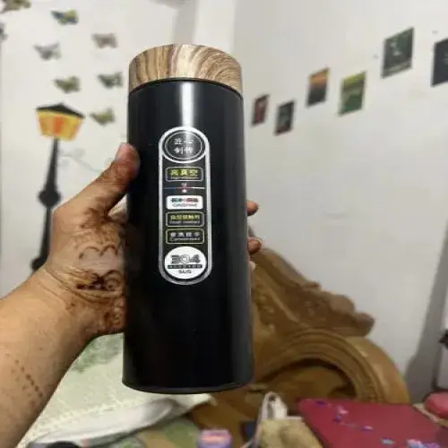 Buy Wooden Cap Insulated Thermos Stainless Steel Double Layer Vacuum Flask 500ml at Best Prices in Bangladesh