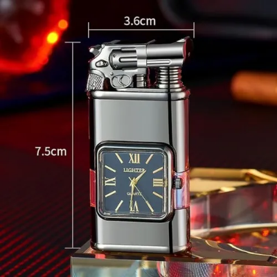 Buy Electric Lighters Rechargeable Windproof Flameless Plasma Arc lighters with Clock dial Luxury Vintage Fancy Cool lighters for Candle Gift for Man at Best Prices in Bangladesh