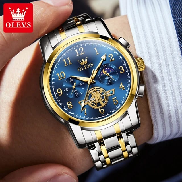 Buy OLEVS 2903 Luxury Quartz Movement Watch at Best Price In Bangladesh
