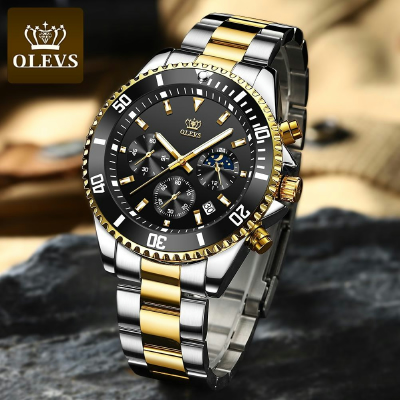 Buy OLEVS Mens Chronograph Stainless Steel Watch Online at Best Price in Bangladesh