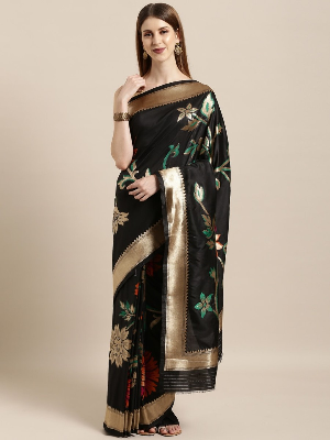 Buy Stylish & Glorious Printed Silk Saree With Blouse Piece Online at Best Price in Bangladesh
