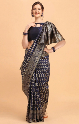 Buy Women's Stylish & Glorious Printed Silk Saree With Blouse Piece - MN-751 Online at Best Price In Bangladesh