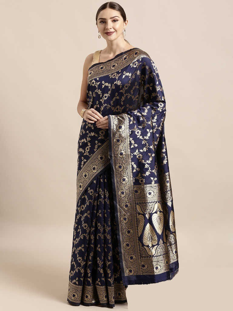 Buy Stylish & Glorious Printed Silk Saree With Blouse Piece  at Best Price In Bangladesh