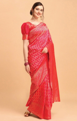 Buy Stylish & Glorious Printed Silk Saree With Blouse Piece at best price in Bangladesh