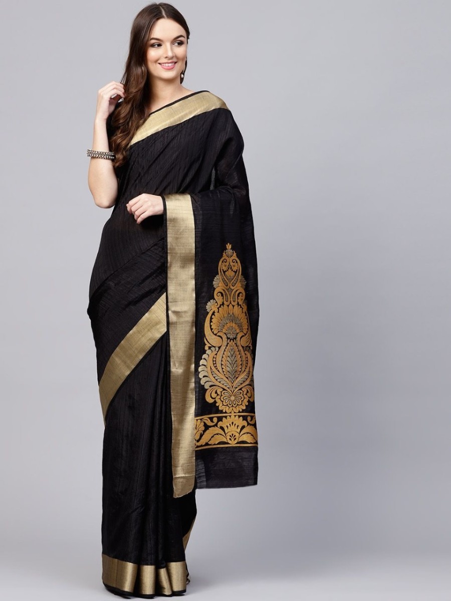 Buy Stylish & Glorious Printed Silk Saree With Blouse Piece  at Best Price In Bangladesh