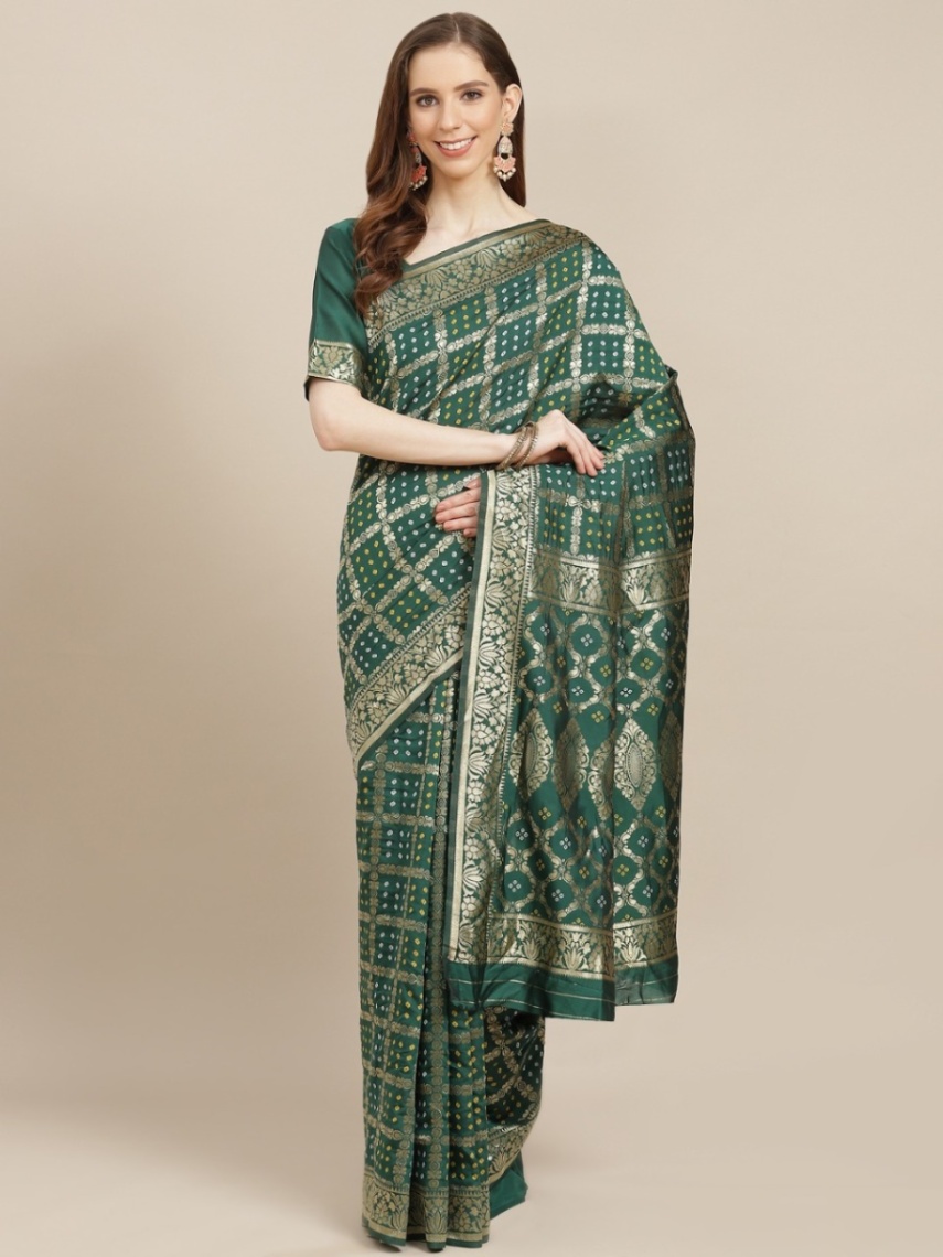 Buy Women's Stylish & Glorious Printed Silk Saree With Blouse Piece - MN-753 Online at Best Price In Bangladesh