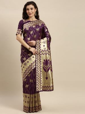 Buy Stylish & Glorious Printed Silk Saree With Blouse Piece - MN-706  at Best Price in Bangladesh