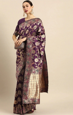 Buy Women's Stylish & Glorious Printed Silk Saree With Blouse Piece - MN-758 Online at Best Price In Bangladesh