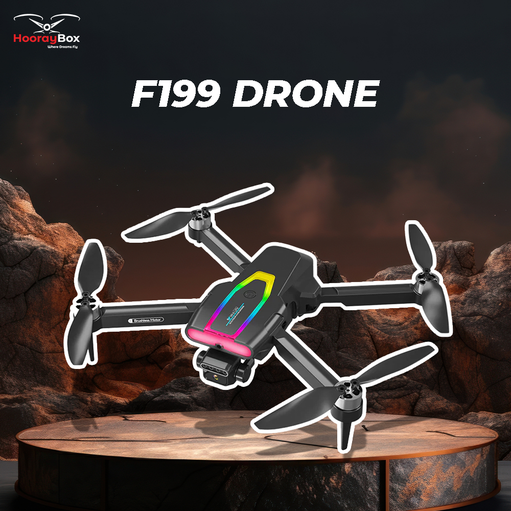 Buy F199 Drone With Camera Mini 4K Wifi Fold Drone Brushless Optical Flow Sensor, and Obstacle Avoidance at best price in Bangladesh