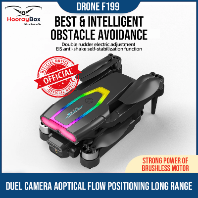 Buy F199 Drone With Camera Mini 4K Wifi Fold Drone Brushless Optical Flow Sensor, and Obstacle Avoidance at best price in Bangladesh