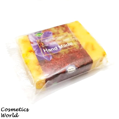Buy Hand Made Real Saffron Goat Milk Bar Soap - 90g at Best Price In Bangladesh