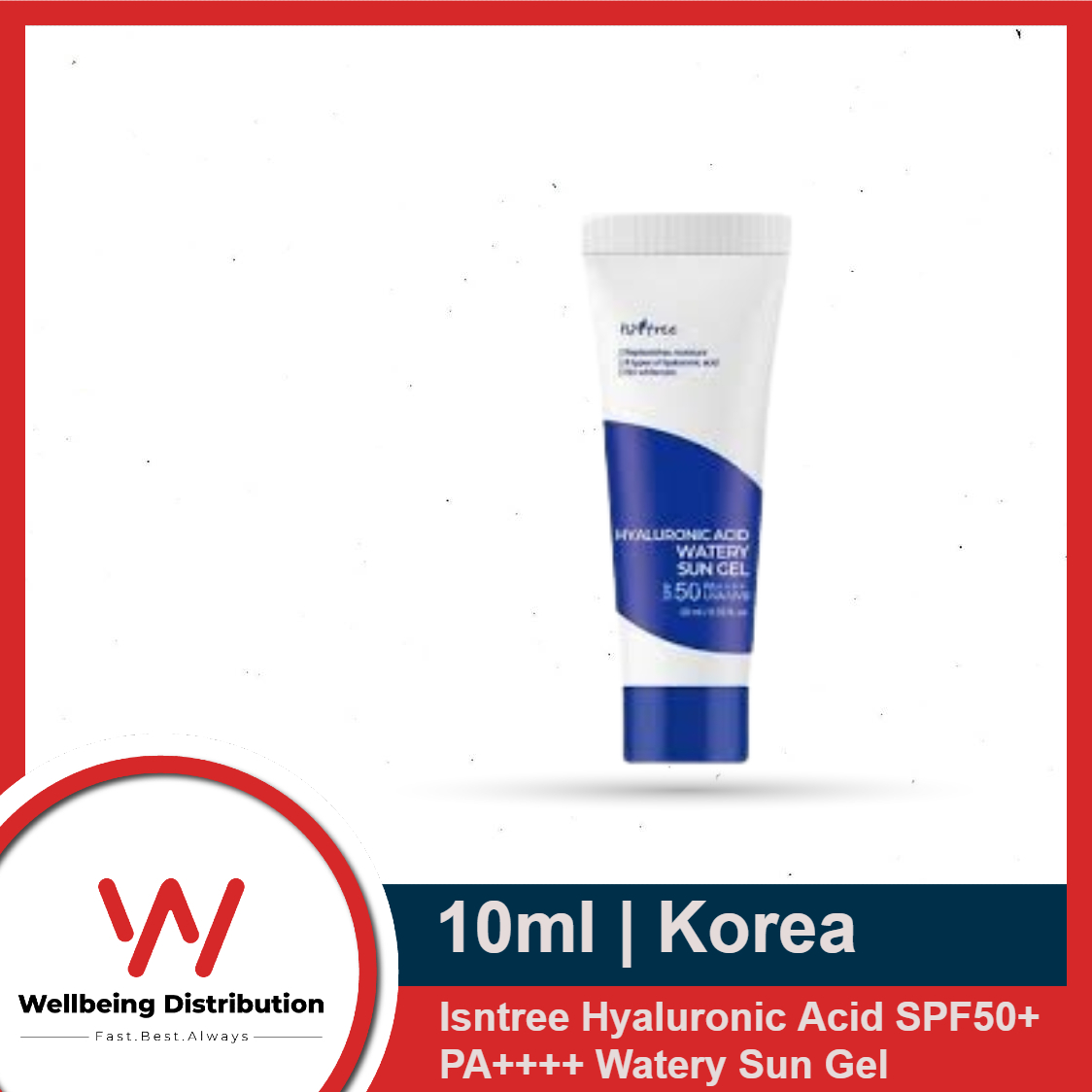 Picture of Isntree 10ml Hyaluronic Acid Watery Sun Gel SPF50+ PA++++