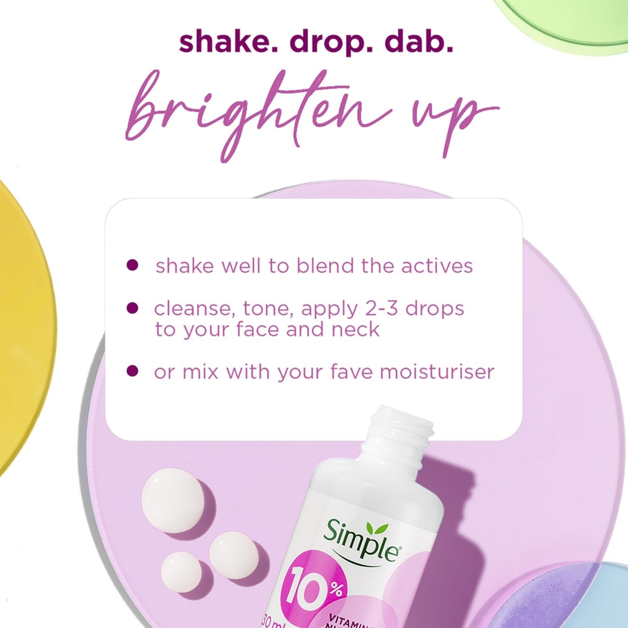 Picture of Simple 10% Niacinamide Vitamin B3 Serum 30ml | Skin Care Product Suitable For All Skin Types | For Even Skin Tone & Texture