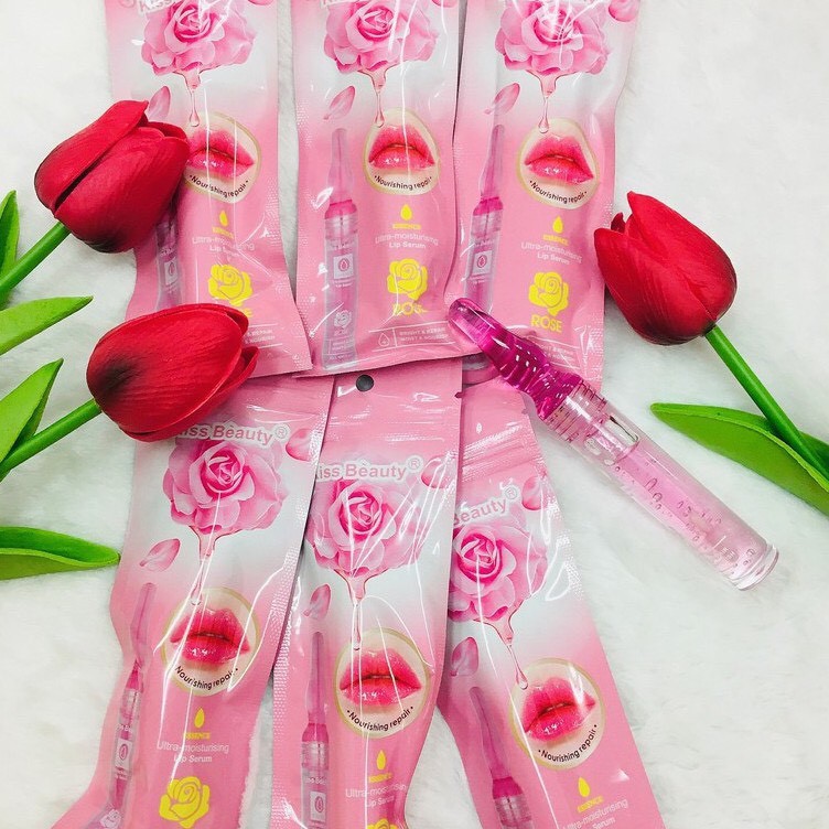 Picture of Kiss Beauty Lip Serum Essence Ultra Moisturizing Rose 5ml