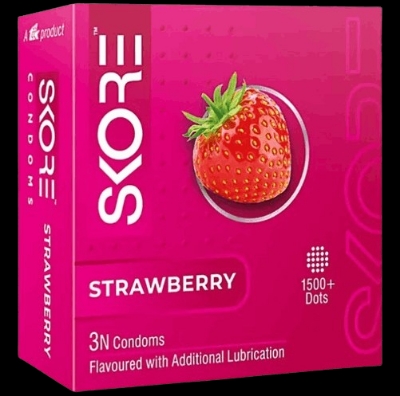 Picture of Valentine Special Love Combo Pack - Skore Strawberry Flavored Condom With 1500+ Raised Dots & J&J KY Personal Lubricant (9pcs Condom+50g Lubricant)