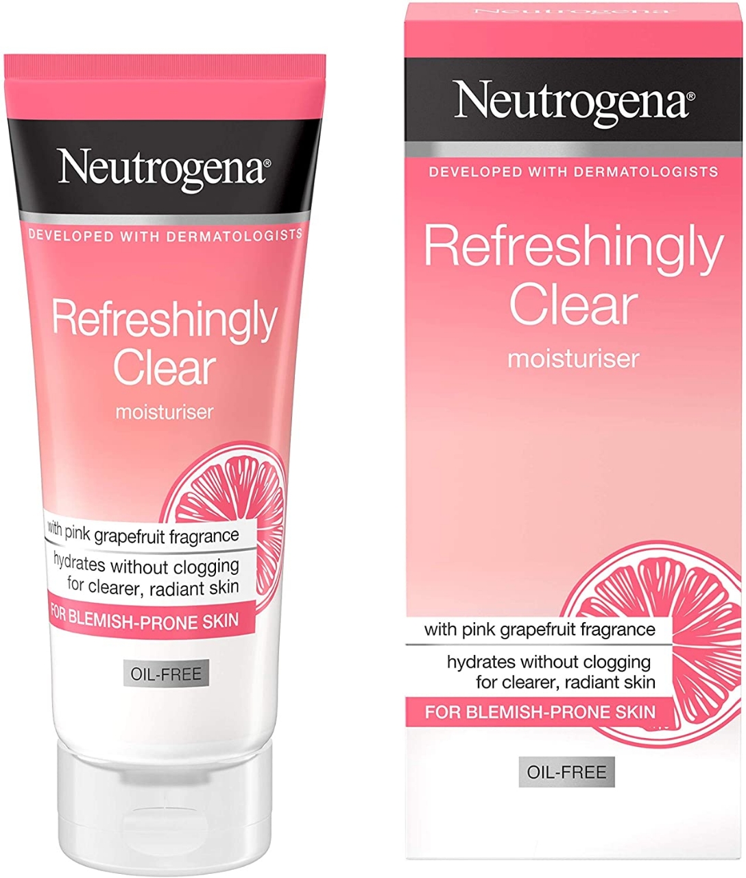Picture of Neutrogena Moisture Cream - Refreshingly Clear Oil-Free Moisturiser with Grapefruit Scent  - 50ml