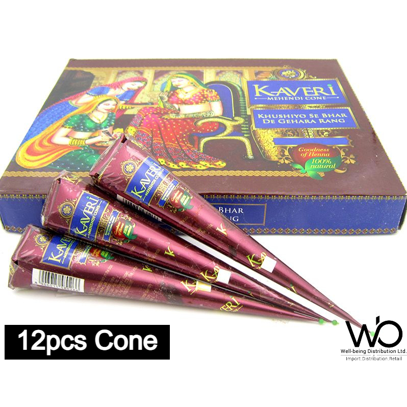 Picture of 12pcs Mehendi Cone by Kaveri Mehendi - mehedi design sticker paper