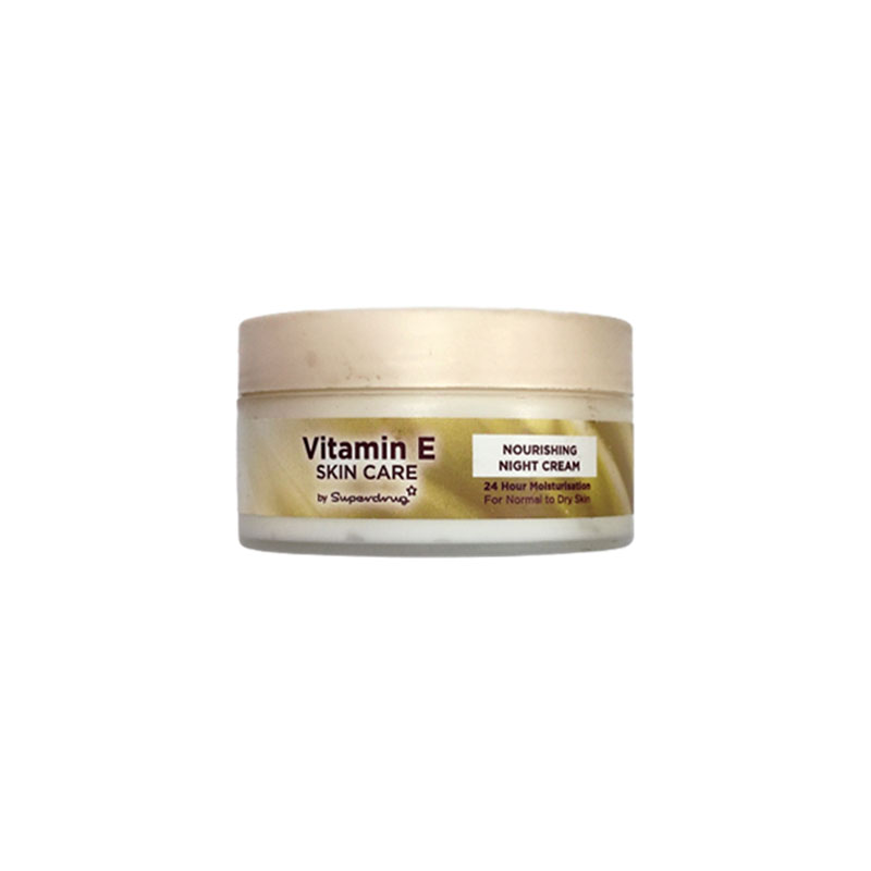 Picture of Superdrug Skincare Vitamin E Nourishing Night Cream 100ml For Normal to Dry Skin (Made in UK)