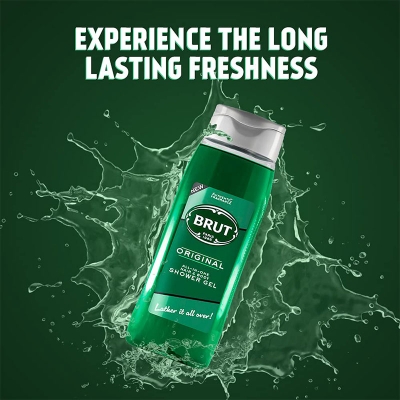 Picture of Brut Paris All-In-One Hair & Body Shower Gel 500ml