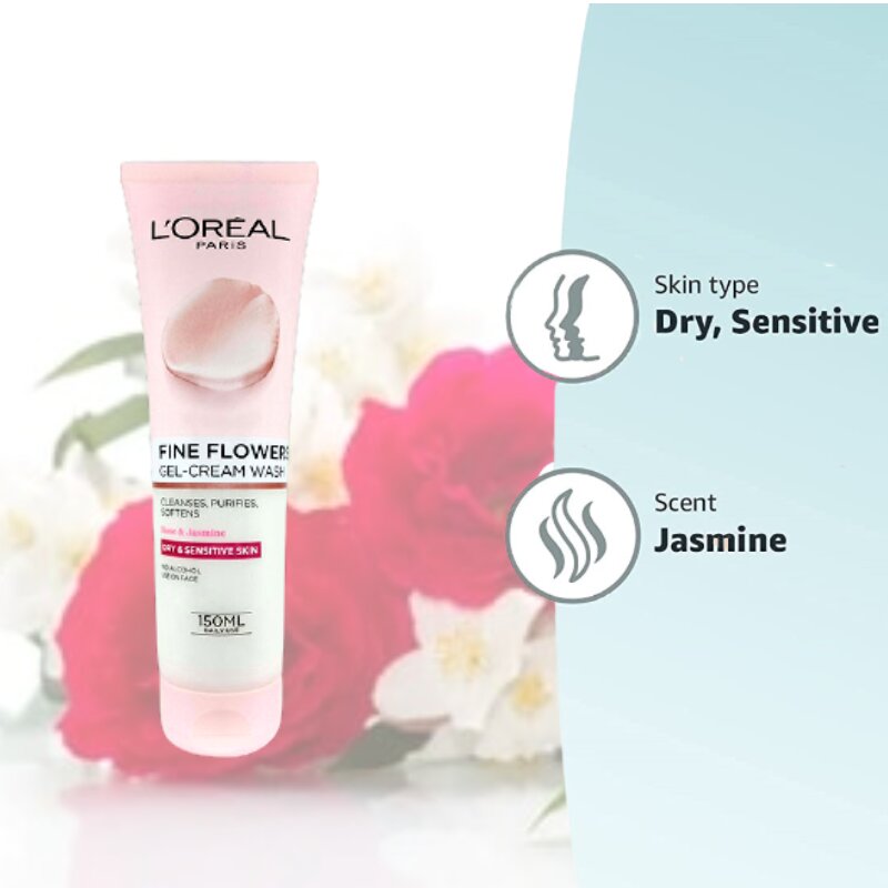 Picture of Loreal Paris Fine Flowers Gel Cream Wash 150ml (International)